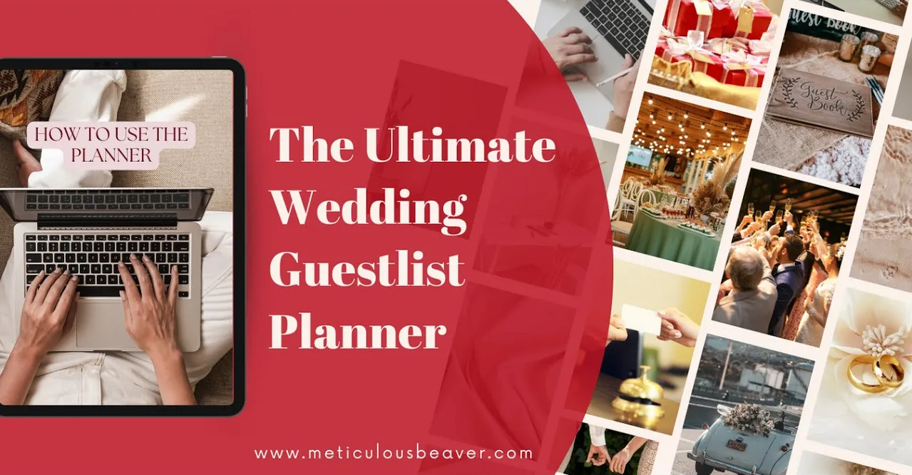 Load video: The Ultimate Wedding Guestlist Planner | How to Use | Meticulous Beaver